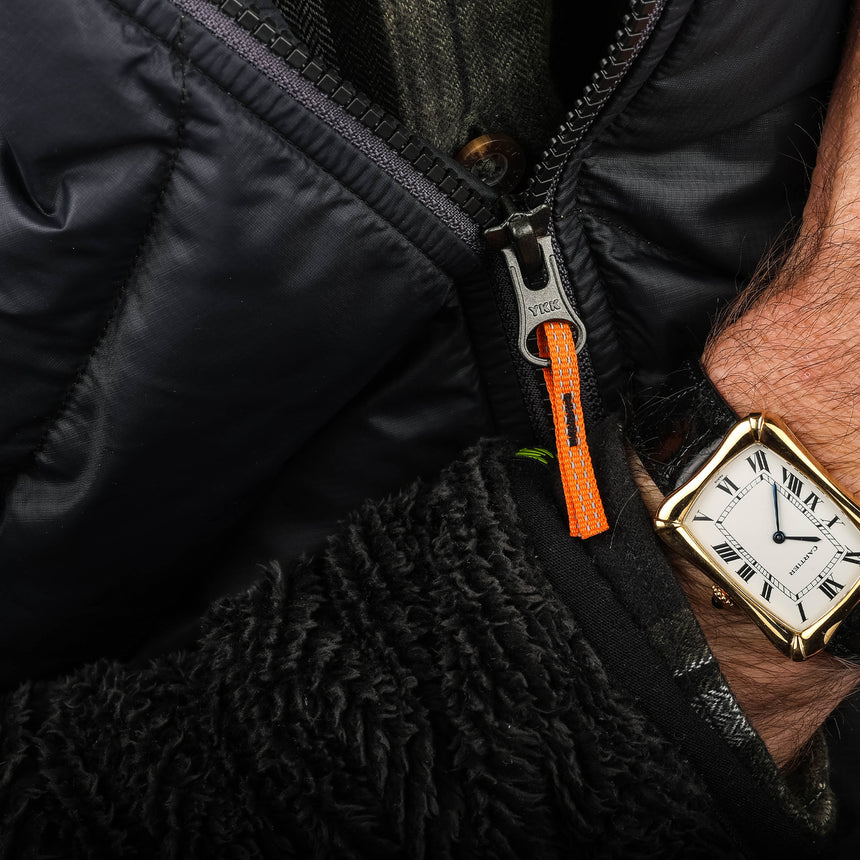 1978 Cartier Bamboo coussin jumbo, in yellow gold, original owner, watch + card: RARE ref 78102