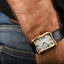 1978 Cartier Bamboo coussin jumbo, in yellow gold, original owner, watch + card: RARE ref 78102