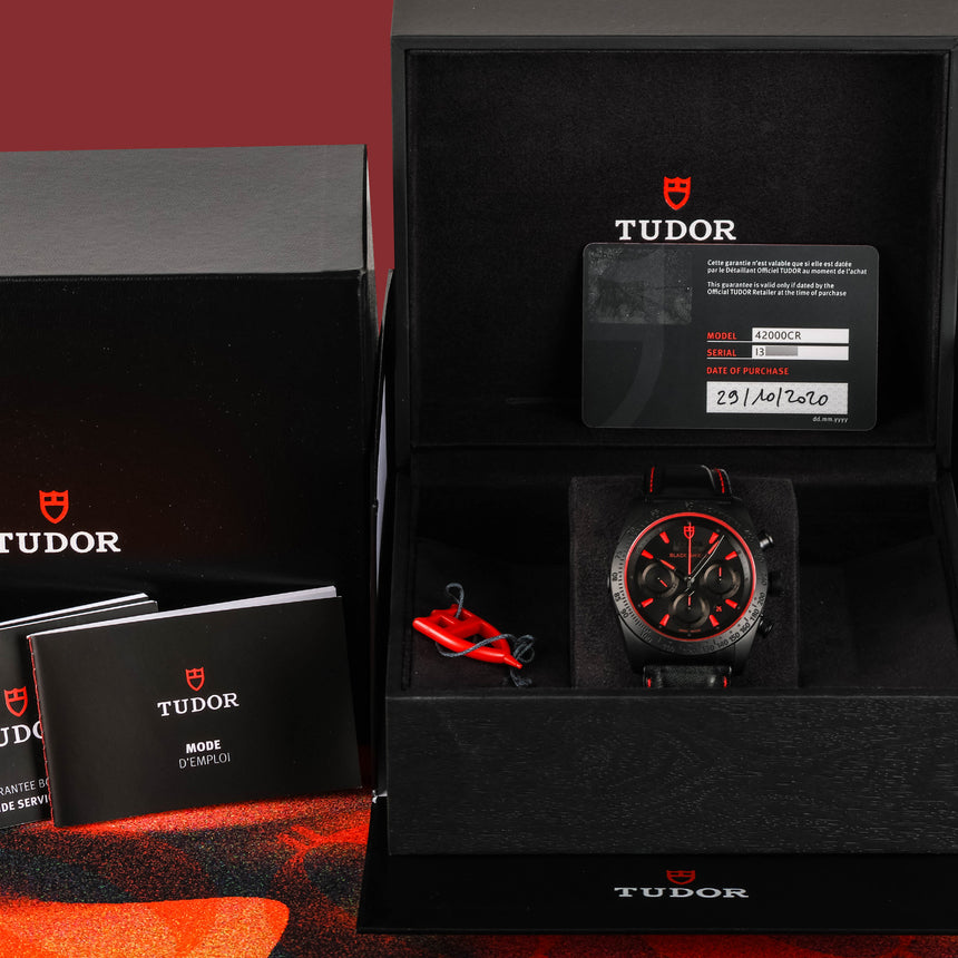 2020 Tudor Fastrider Black Shield Chronograph ref 42000CR: FULL SET