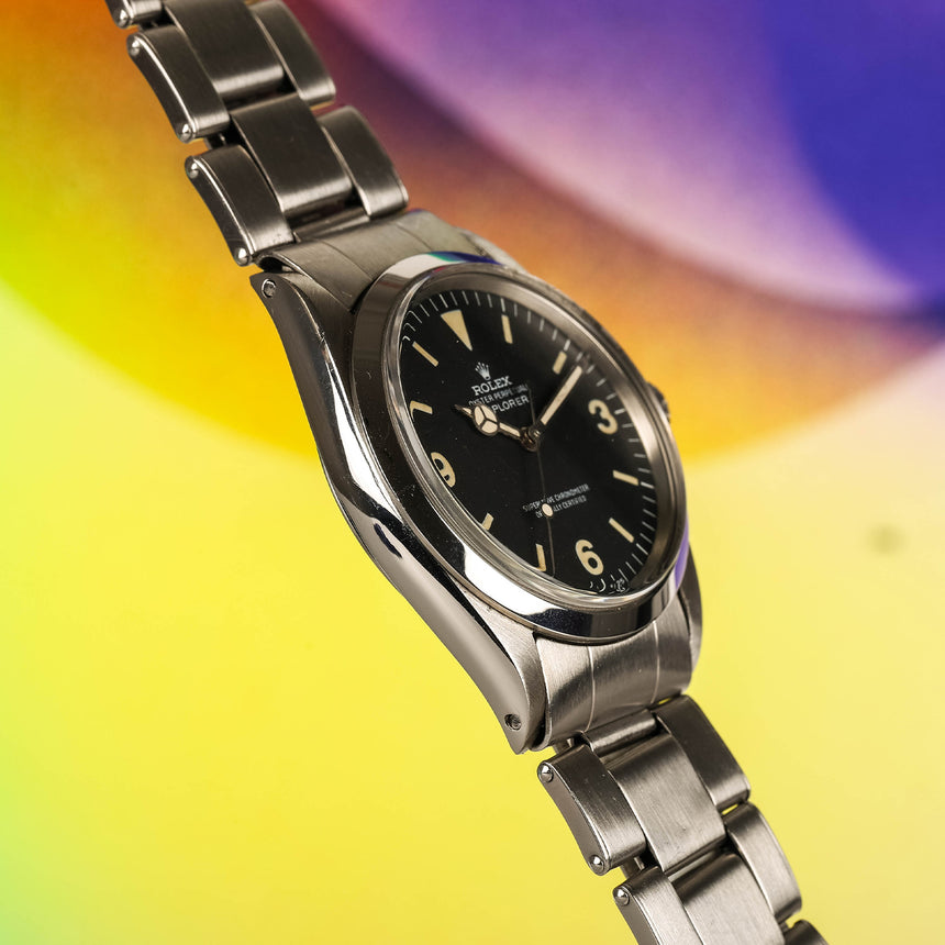 1967 (circa) Rolex Explorer 1 reference 1016, FROG dial, punch paper GARANTÍA