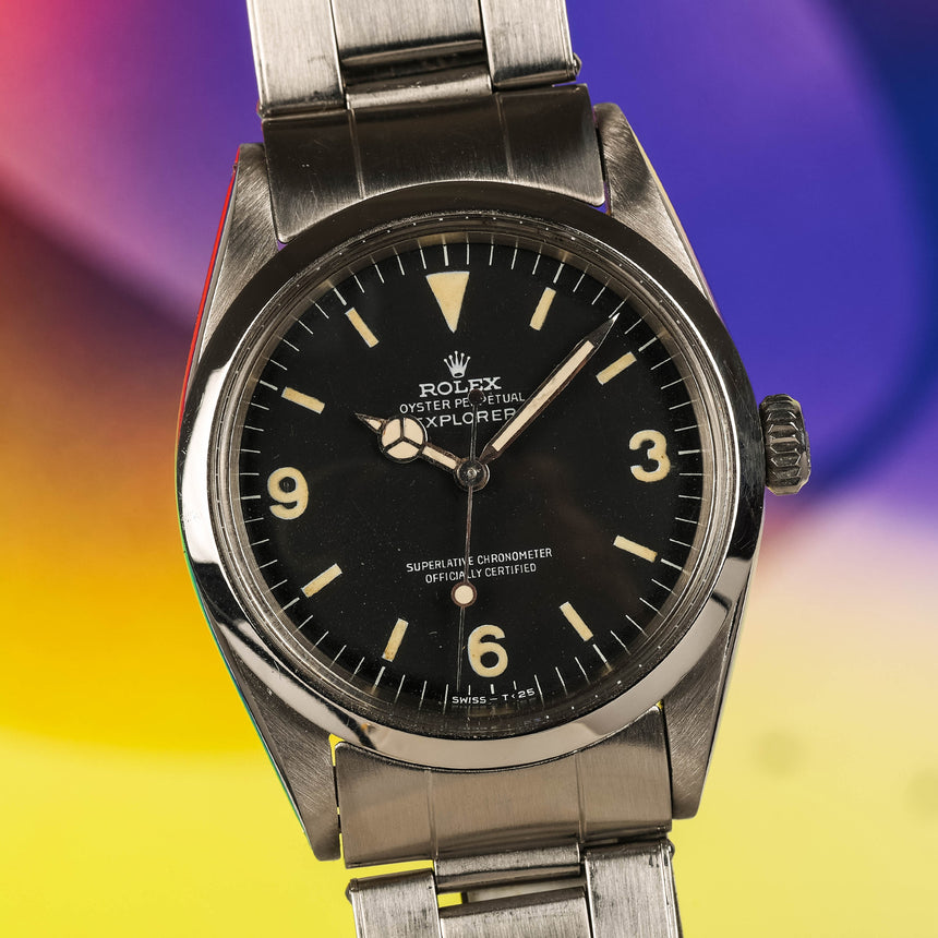 1967 (circa) Rolex Explorer 1 reference 1016, FROG dial, punch paper GARANTÍA