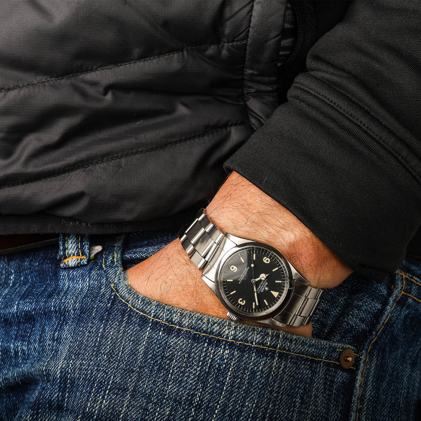 1967 (circa) Rolex Explorer 1 reference 1016, FROG dial, punch paper GARANTÍA