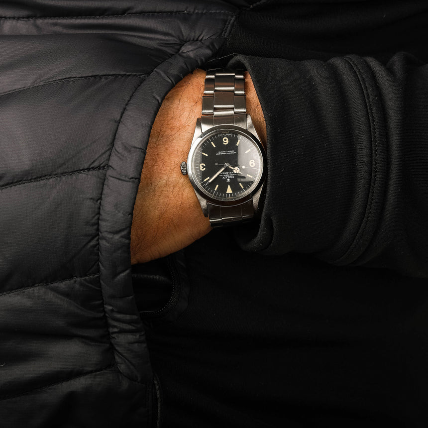 1967 (circa) Rolex Explorer 1 reference 1016, FROG dial, punch paper GARANTÍA