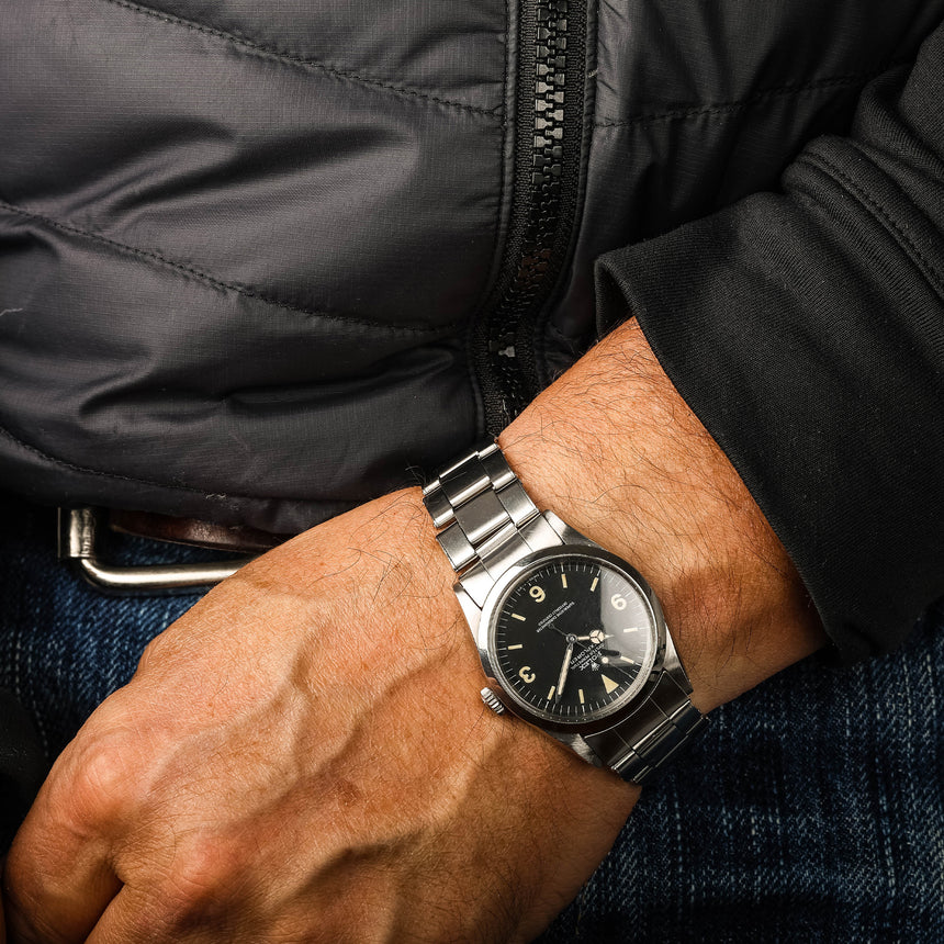 1967 (circa) Rolex Explorer 1 reference 1016, FROG dial, punch paper GARANTÍA