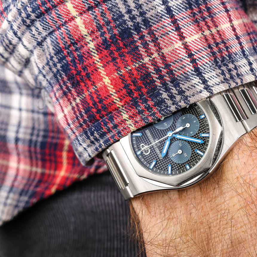 2022 GP Laureato chronograph in steel, reference 81040-11-631-11A = Top conditions & full set