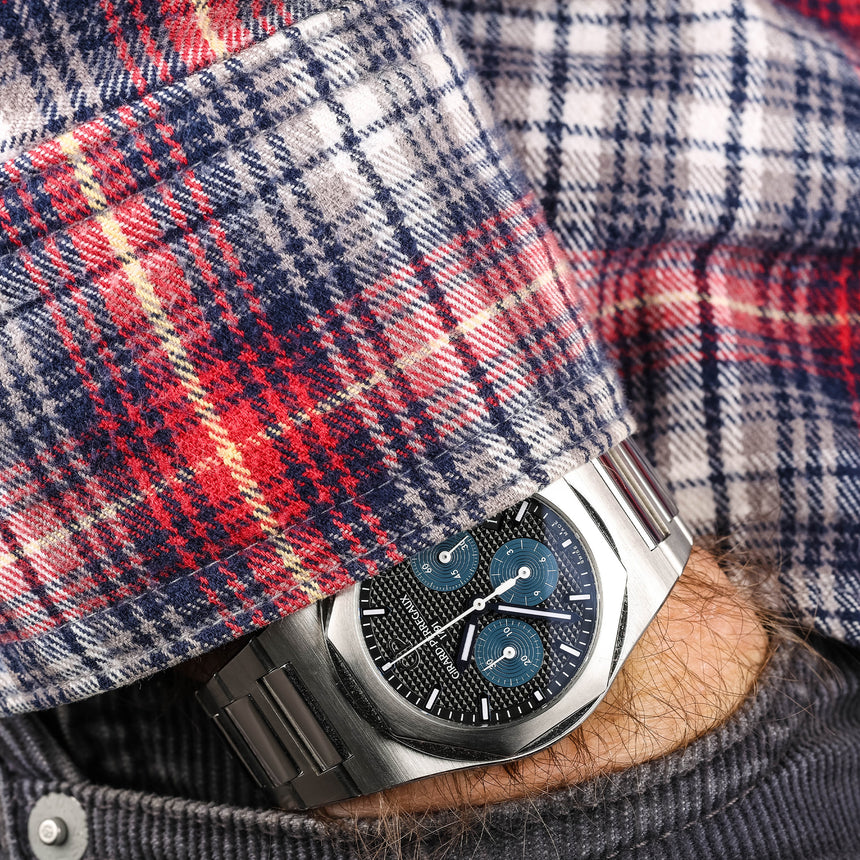 2022 GP Laureato chronograph in steel, reference 81040-11-631-11A = Top conditions & full set