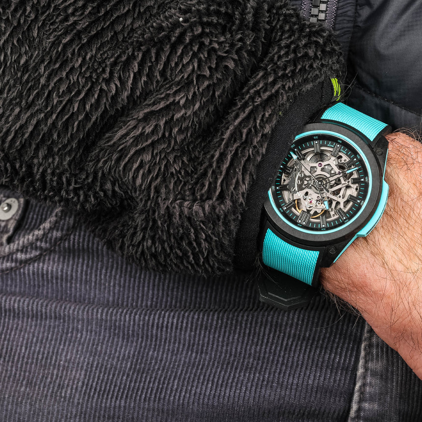 2025 Norqain Wild One Skeleton turquoise: Top conditions & Full set