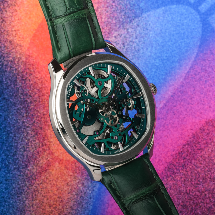 2022 Piaget Polo Skeleton ULTRA THIN G0A47008 GREEN: WOW + Full set & Very liiiiike new