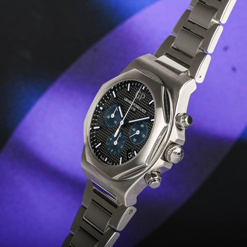 2022 GP Laureato chronograph in steel, reference 81040-11-631-11A = Top conditions & full set