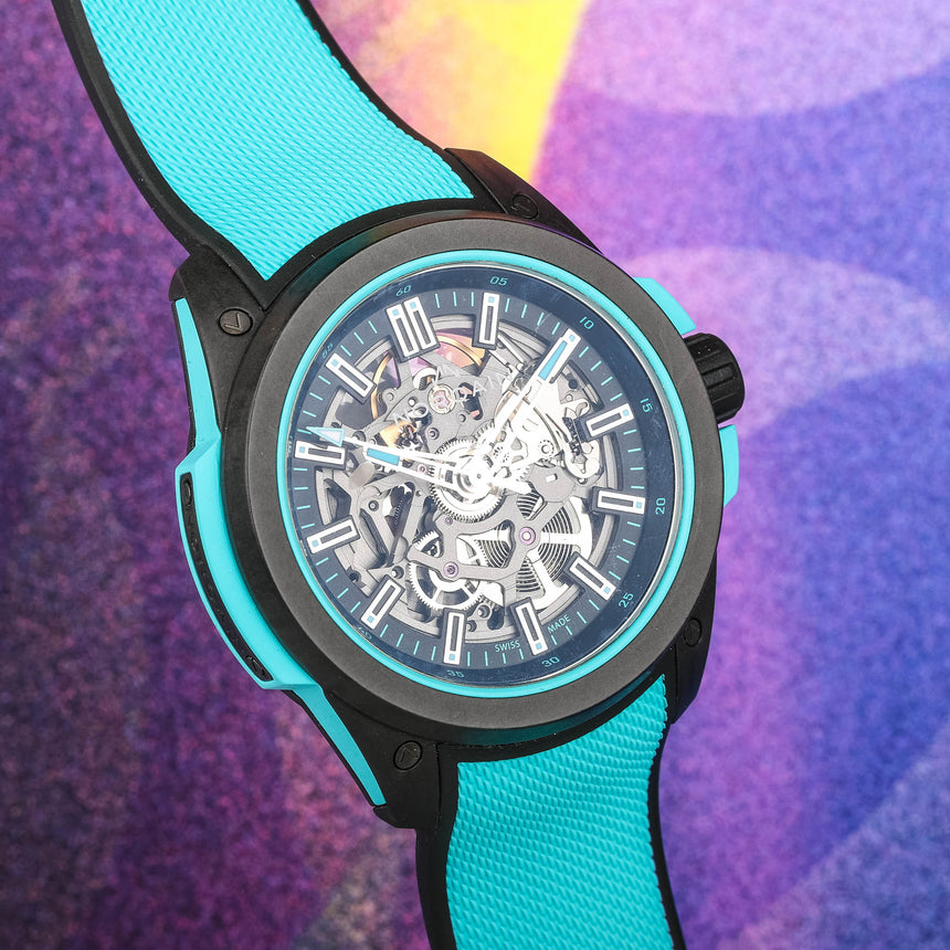 2025 Norqain Wild One Skeleton turquoise: Top conditions & Full set