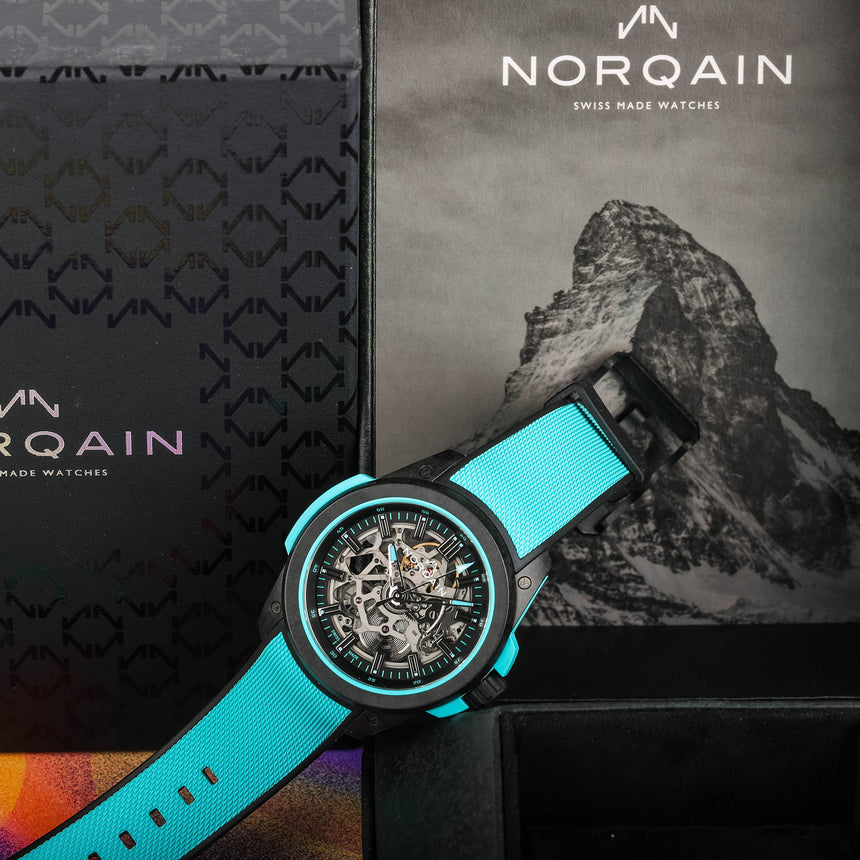 2025 Norqain Wild One Skeleton turquoise: Top conditions & Full set