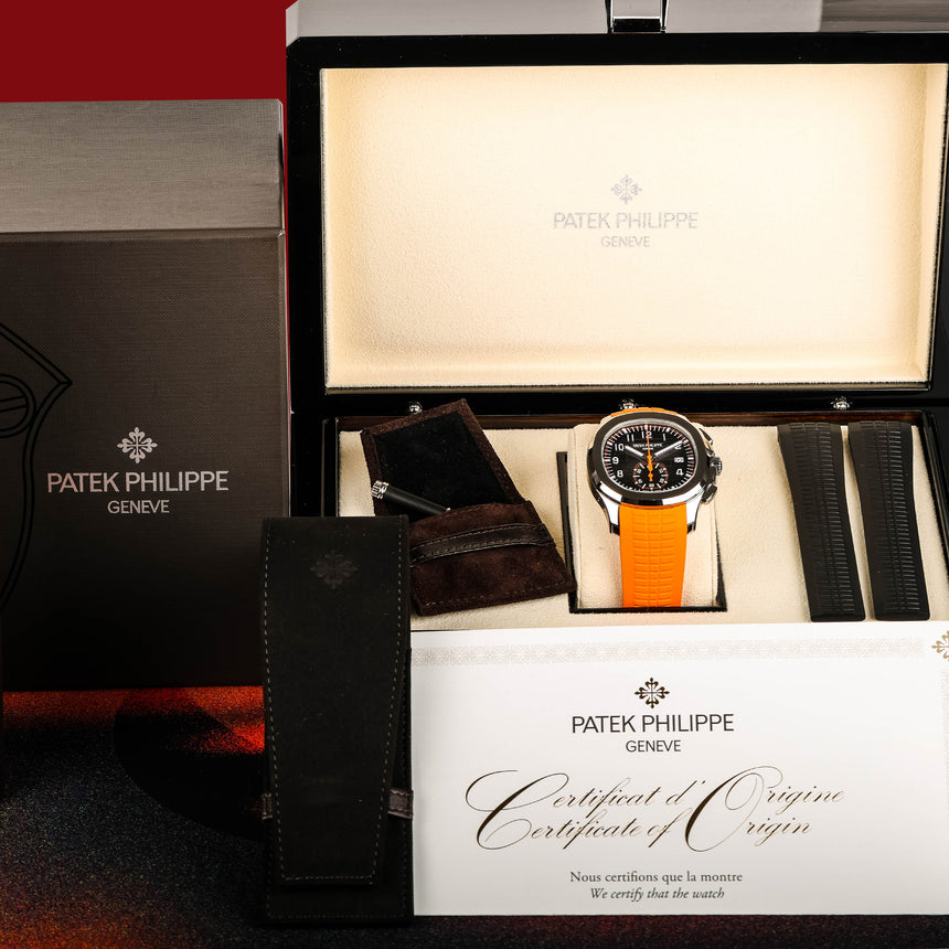 2023 Patek Philippe Aquanaut Chronograph ref 5168A : New, Unworn & FULL SET