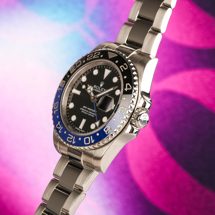 2014 Rolex Batman GMT ref: 116710BLNR Full set top conditions & Rolex 2019 Service card