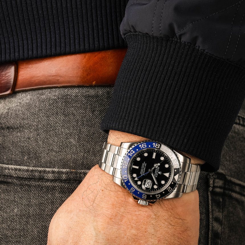 2014 Rolex Batman GMT ref: 116710BLNR Full set top conditions & Rolex 2019 Service card