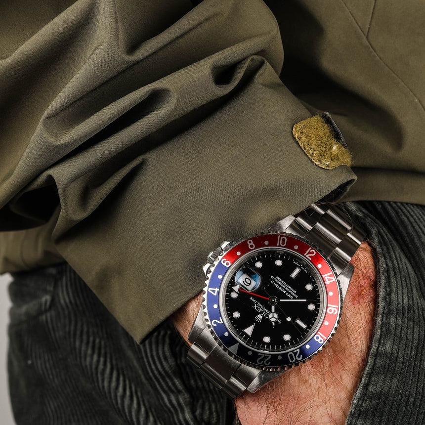 2001 Rolex GMT Master II ref 16710: FULL SET + service history