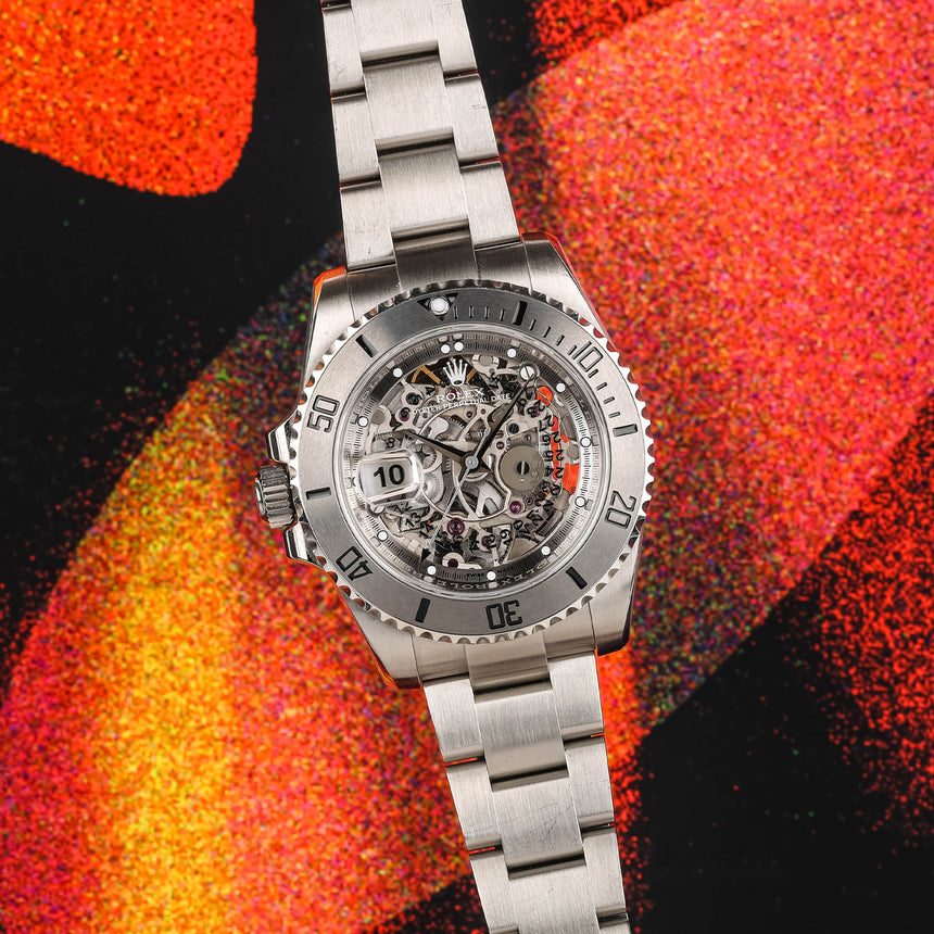 2020 Rolex "Artisans de Genève" lefty John Mc Enroe Skeleton Ref 116610 Full set & RARE