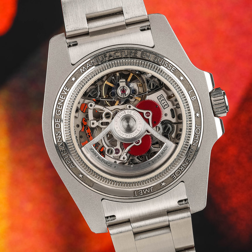 2020 Rolex "Artisans de Genève" lefty John Mc Enroe Skeleton Ref 116610 Full set & RARE