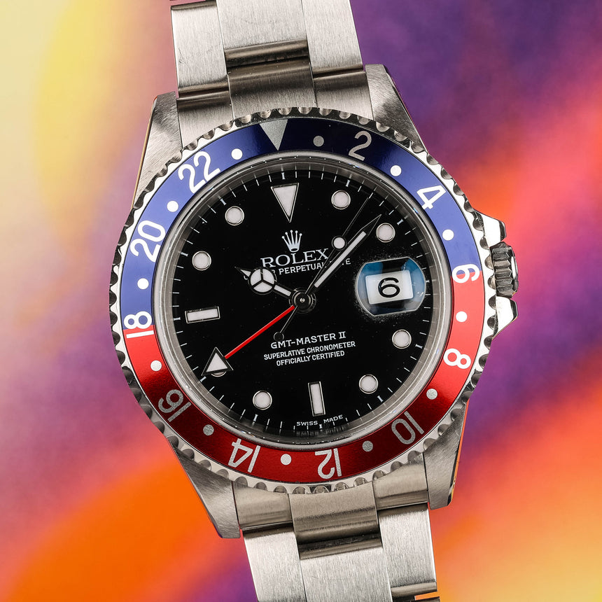 2001 Rolex GMT Master II ref 16710: FULL SET + service history