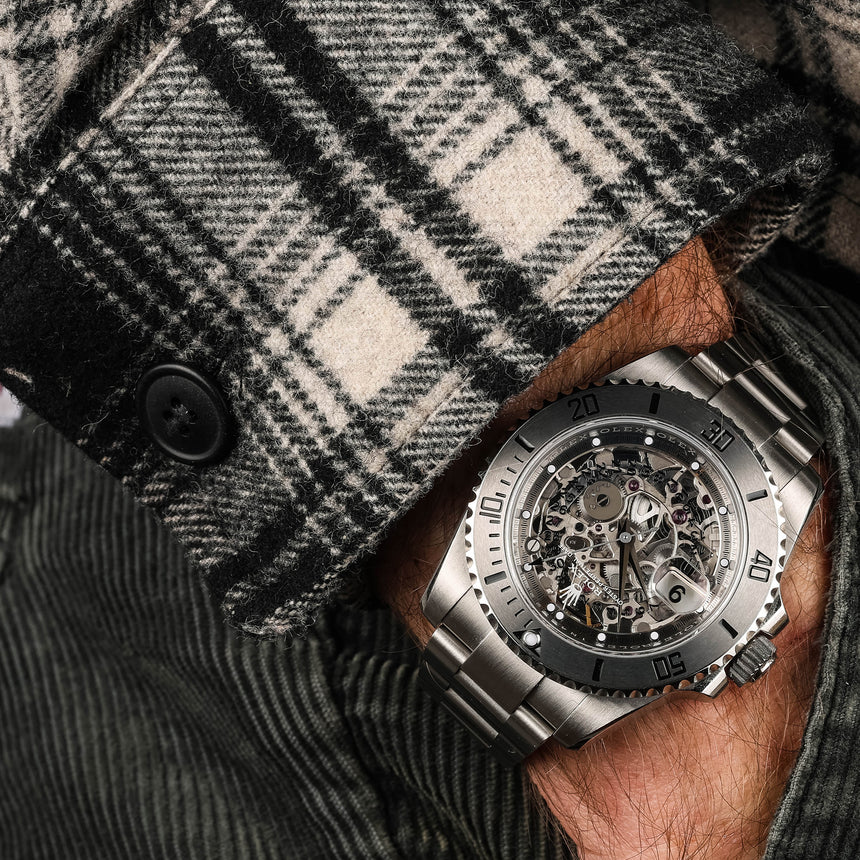 2020 Rolex "Artisans de Genève" lefty John Mc Enroe Skeleton Ref 116610 Full set & RARE