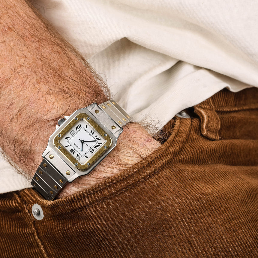 1986 Cartier Santos steel & gold, reference 2961: top conditions & full set