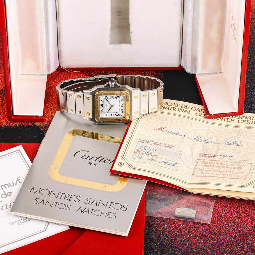 1986 Cartier Santos steel & gold, reference 2961: top conditions & full set