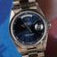1996 (circa) Rolex Day-Date in white gold, blue dial, reference 18239, mint & beautiful
