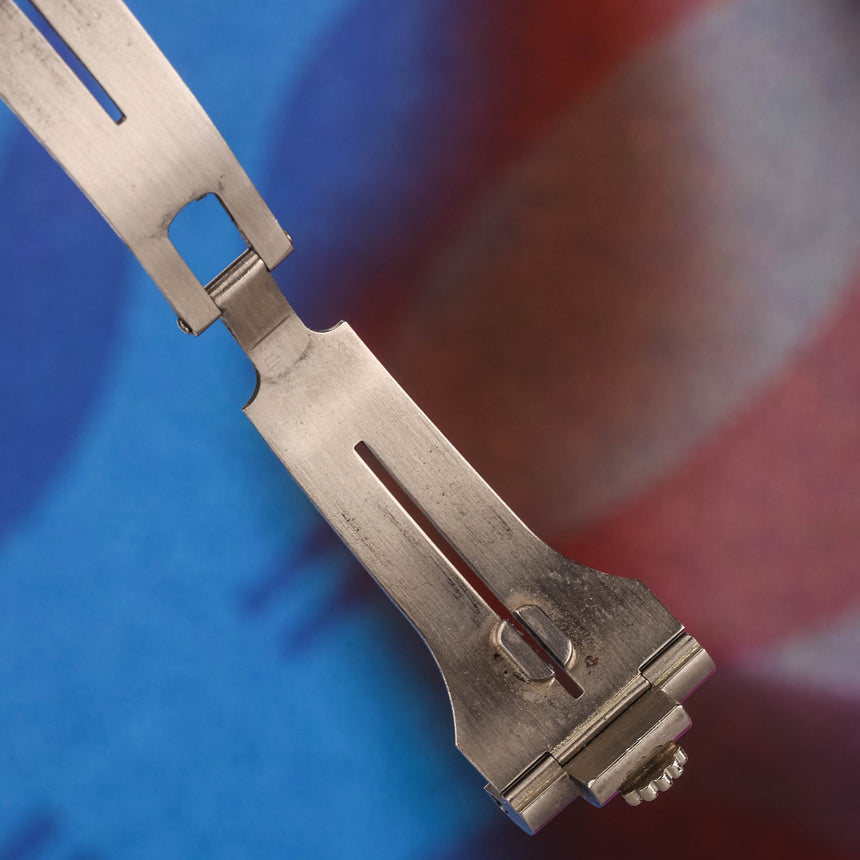 1996 (circa) Rolex Day-Date in white gold, blue dial, reference 18239, mint & beautiful