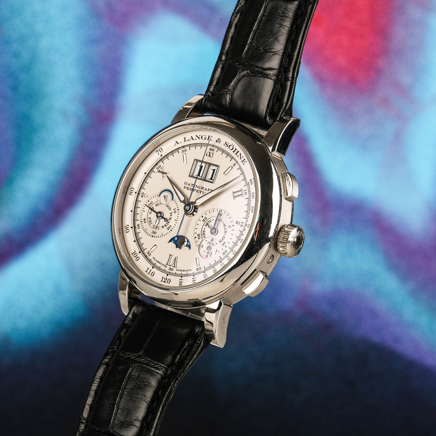 2007 A. Lange & Söhne Datograph in Platinum Ref: 410.025 E Full Set