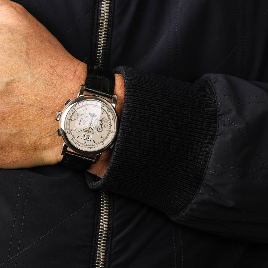 2007 A. Lange & Söhne Datograph in Platinum Ref: 410.025 E Full Set