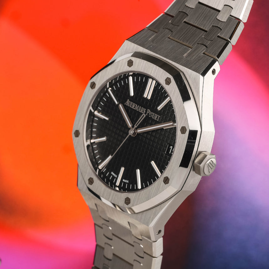 2025 Audemars Piguet Royal Oak, reference 15510st, black dial, full set top conditions