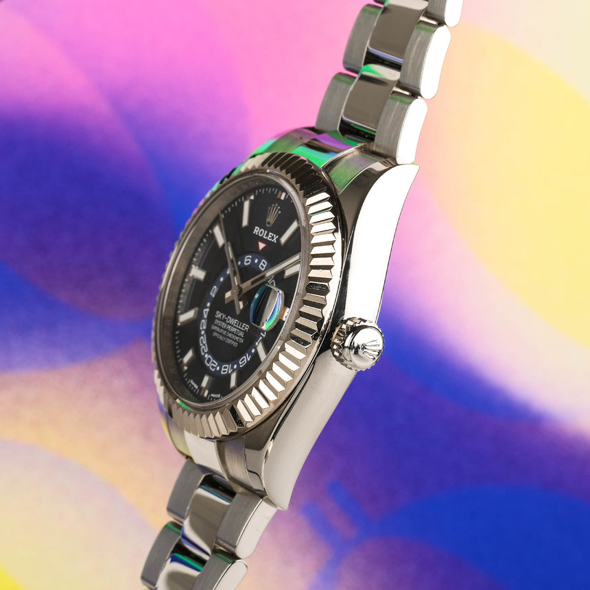 2020 Rolex Skydweller blue dial ref: 326934 FULL SET & Extra Red Rubber strap