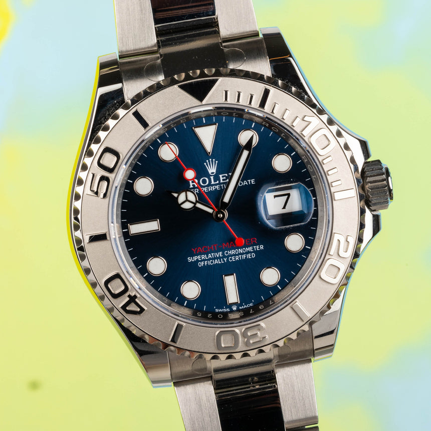 2024 Rolex Yachtmaster Blue dial ref 126622 : Top & FULL SET STICKERS