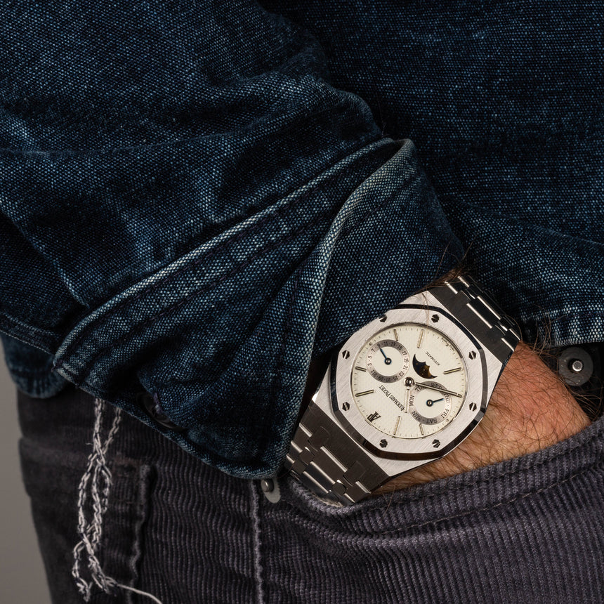 1995 (circa) Audemars Piguet Royal Oak calendar, ref 25594st, top conditions & freshly serviced