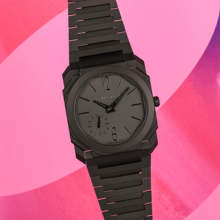 2021 Bvlgari Octo Finissimo in black ceramic, reference 103077: Top conditions & full set