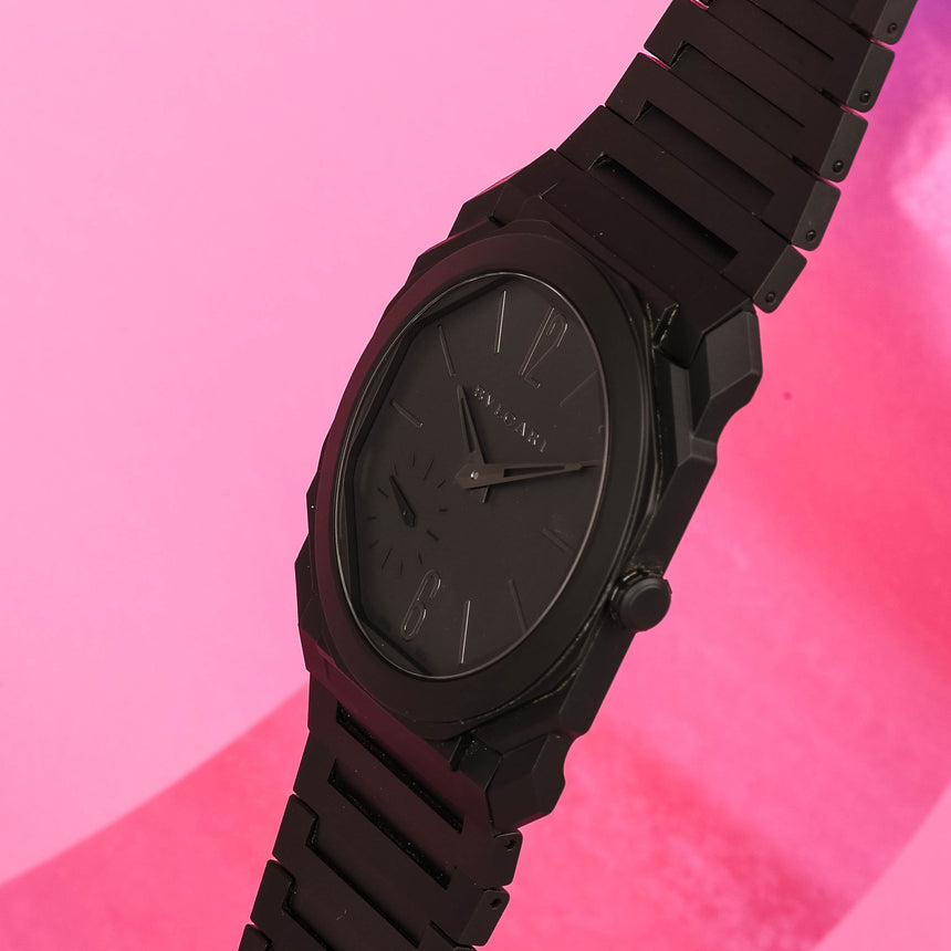2021 Bvlgari Octo Finissimo in black ceramic, reference 103077: Top conditions & full set