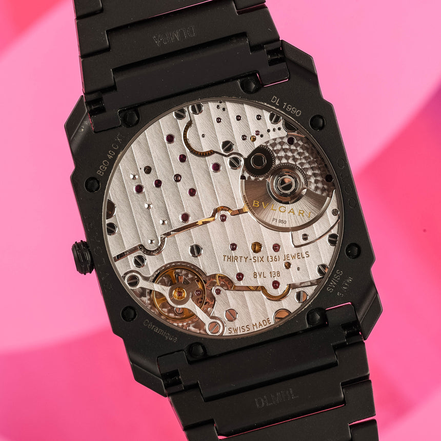 2021 Bvlgari Octo Finissimo in black ceramic, reference 103077: Top conditions & full set