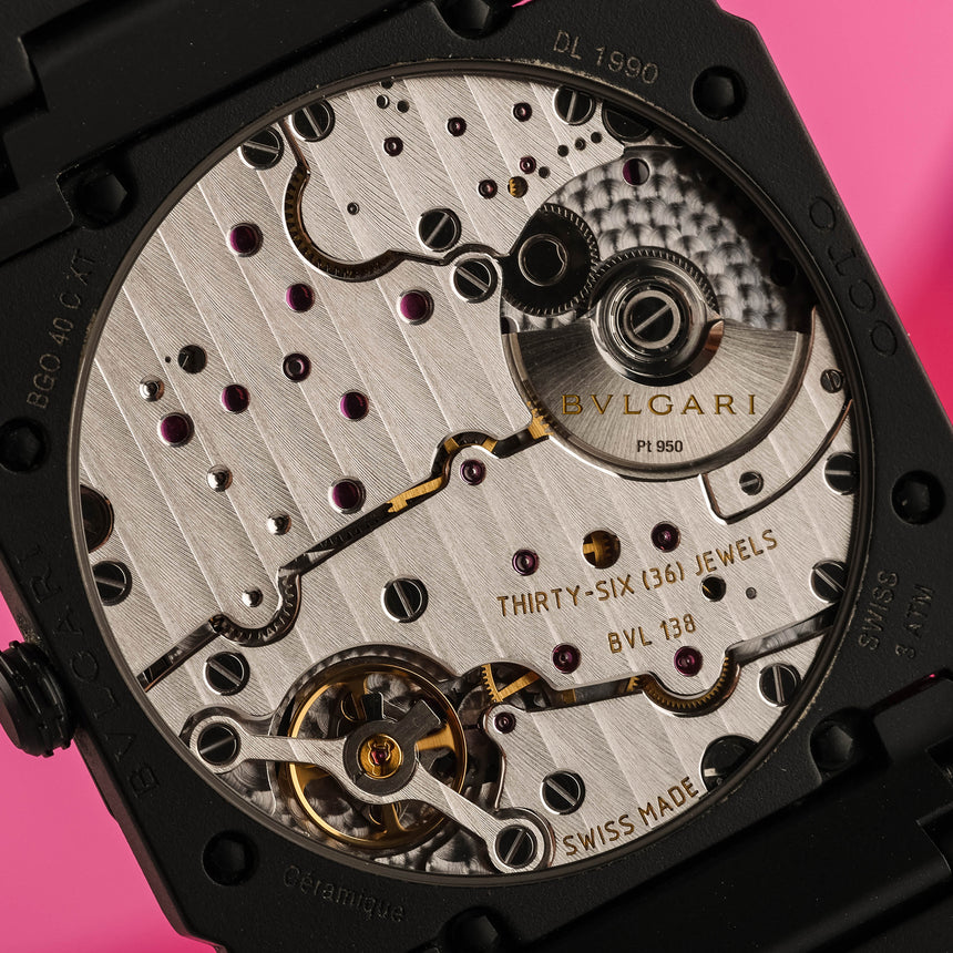 2021 Bvlgari Octo Finissimo in black ceramic, reference 103077: Top conditions & full set