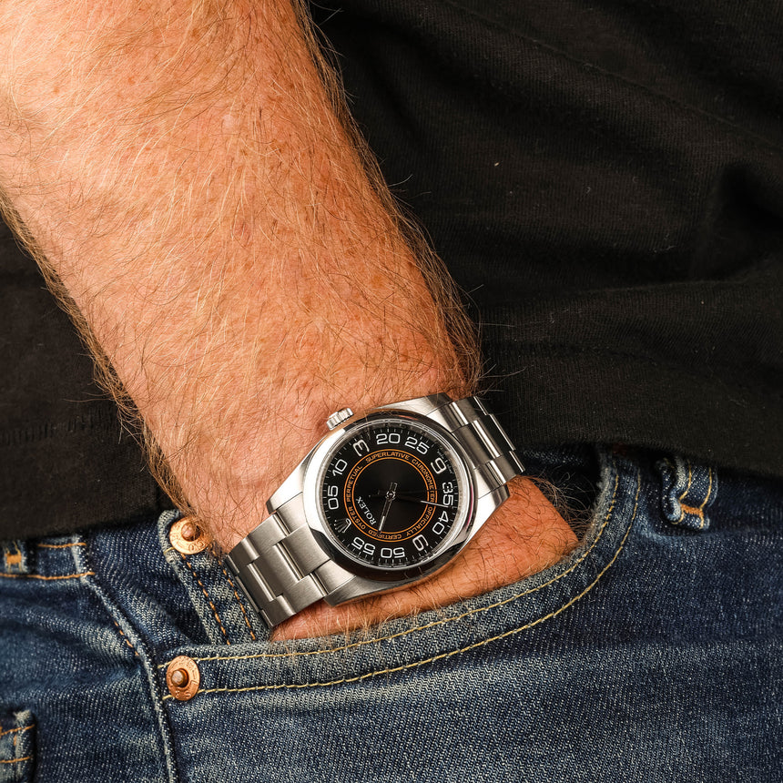 2010 Rolex Oyster perpetual reference 116000, "Harley Davidson" dial: top conditions & full set