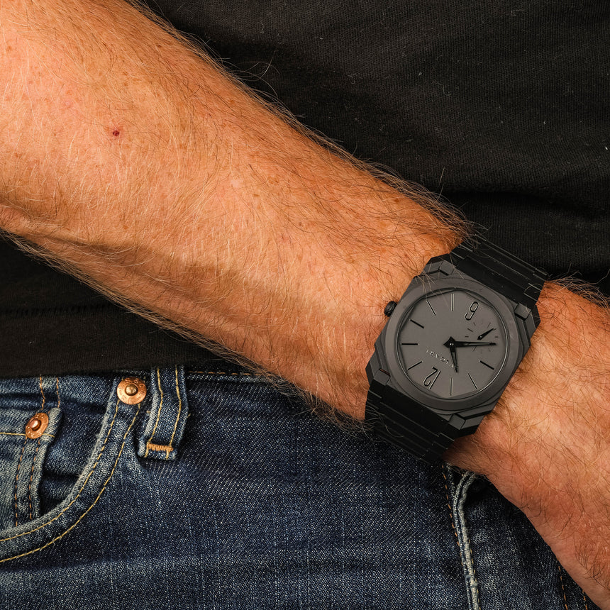 2021 Bvlgari Octo Finissimo in black ceramic, reference 103077: Top conditions & full set