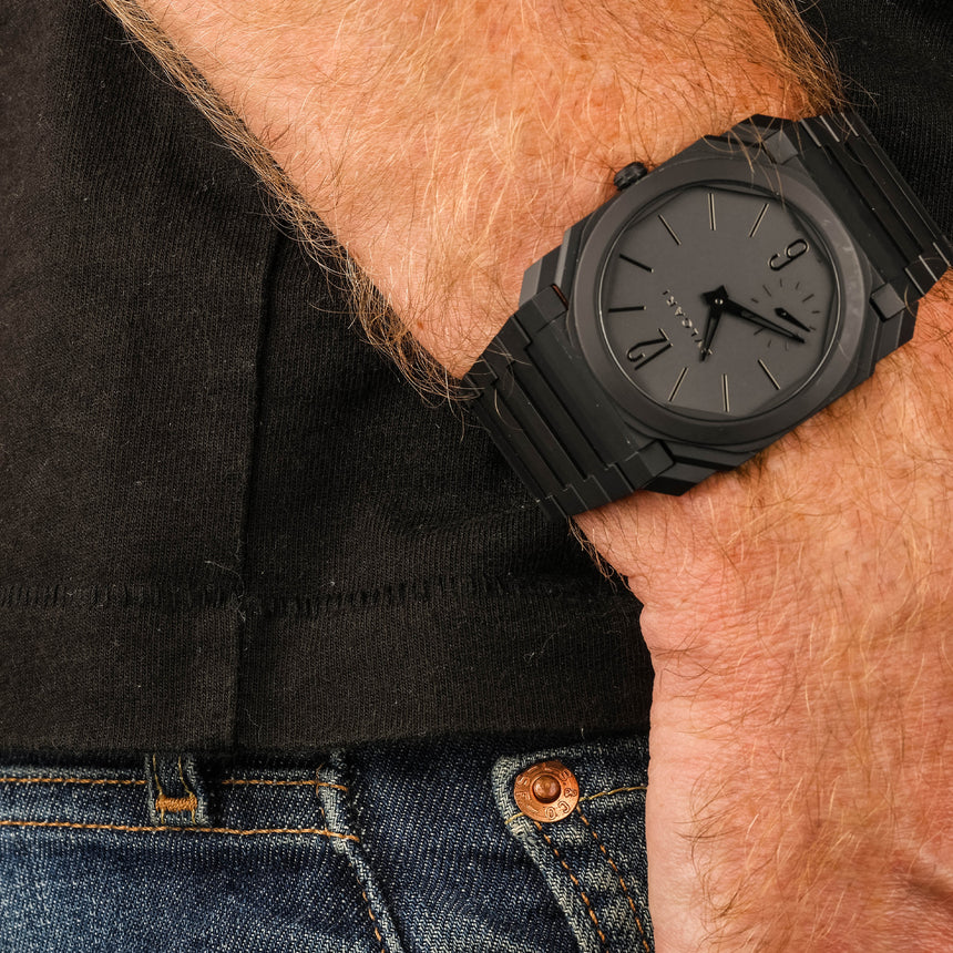 2021 Bvlgari Octo Finissimo in black ceramic, reference 103077: Top conditions & full set