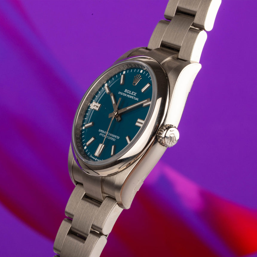 2025 June Rolex New sunray Royal Blue dial Ref: 126000 Full Set NEW & STICKERS