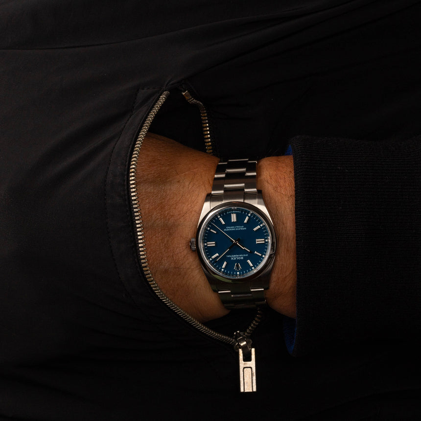 2025 June Rolex New sunray Royal Blue dial Ref: 126000 Full Set NEW & STICKERS