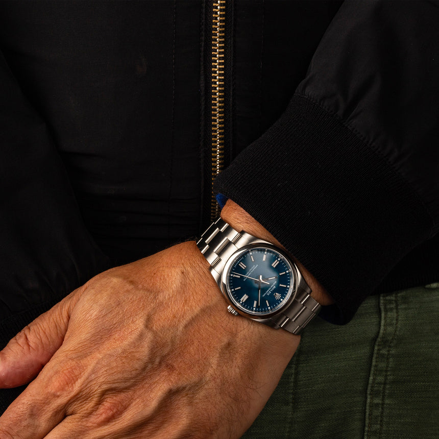 2025 June Rolex New sunray Royal Blue dial Ref: 126000 Full Set NEW & STICKERS