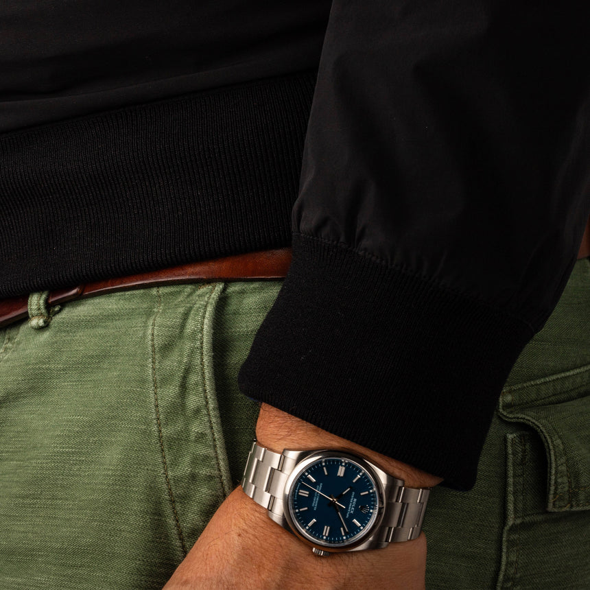 2025 June Rolex New sunray Royal Blue dial Ref: 126000 Full Set NEW & STICKERS