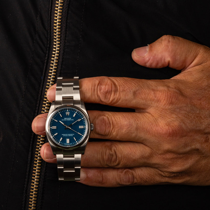 2025 June Rolex New sunray Royal Blue dial Ref: 126000 Full Set NEW & STICKERS