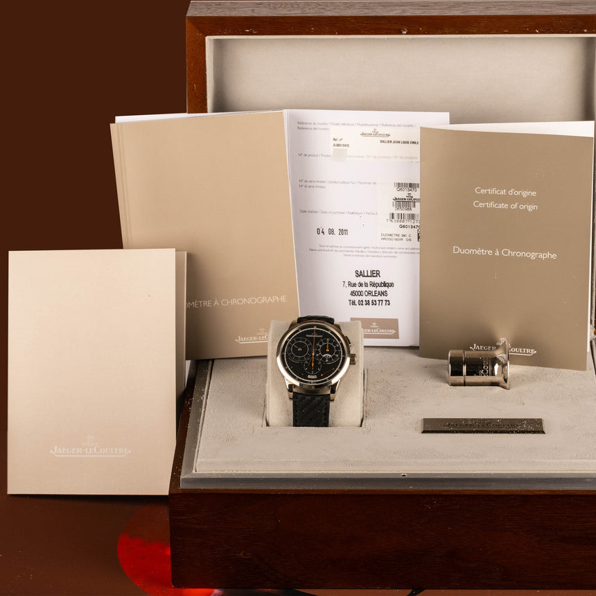 2011 Jaeger Le Coultre Duomètre noir Ref: Q6013470 Full Set Limited 200 pieces !