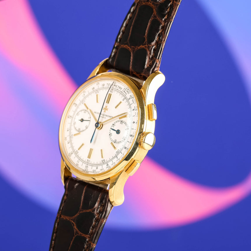1962 Vacheron Constantin chronograph, ref 4072 : Full set & Extrait & 2024 VC Service