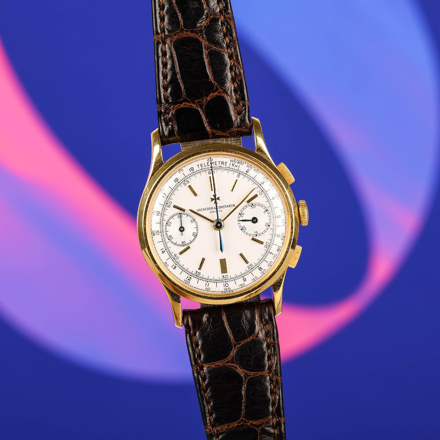 1962 Vacheron Constantin chronograph, ref 4072 : Full set & Extrait & 2024 VC Service