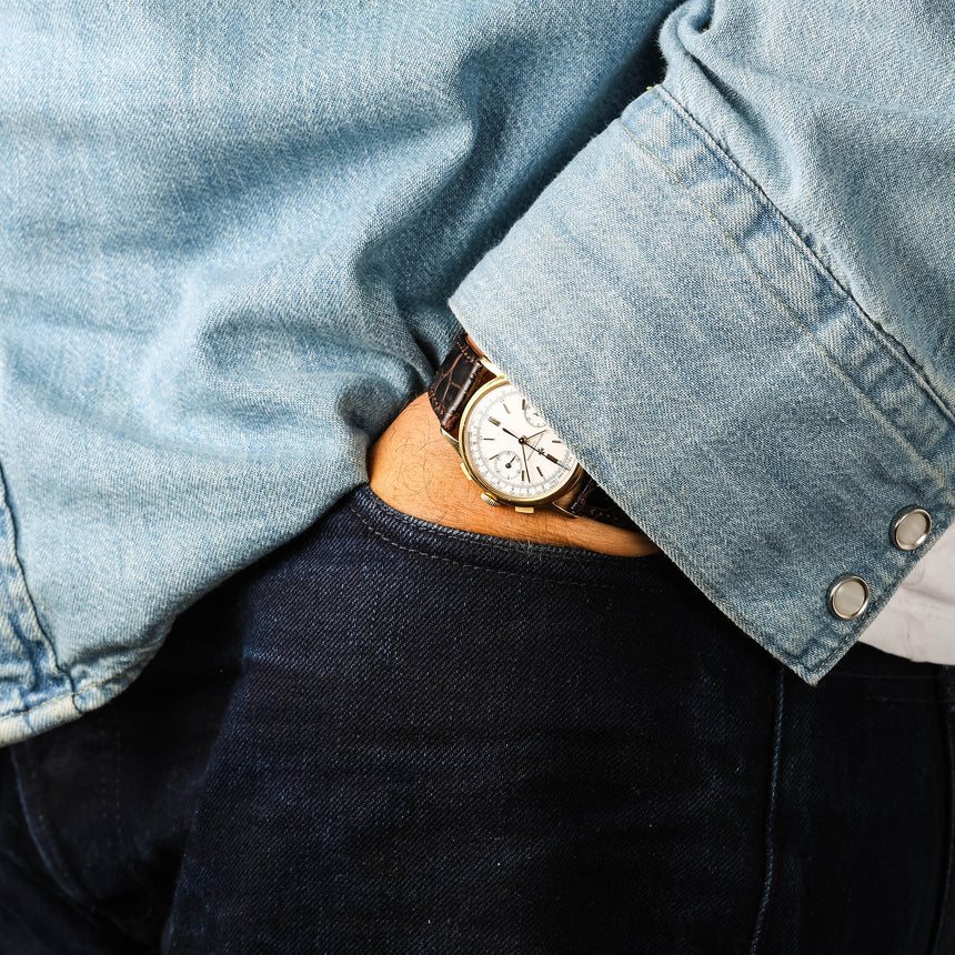 1962 Vacheron Constantin chronograph, ref 4072 : Full set & Extrait & 2024 VC Service