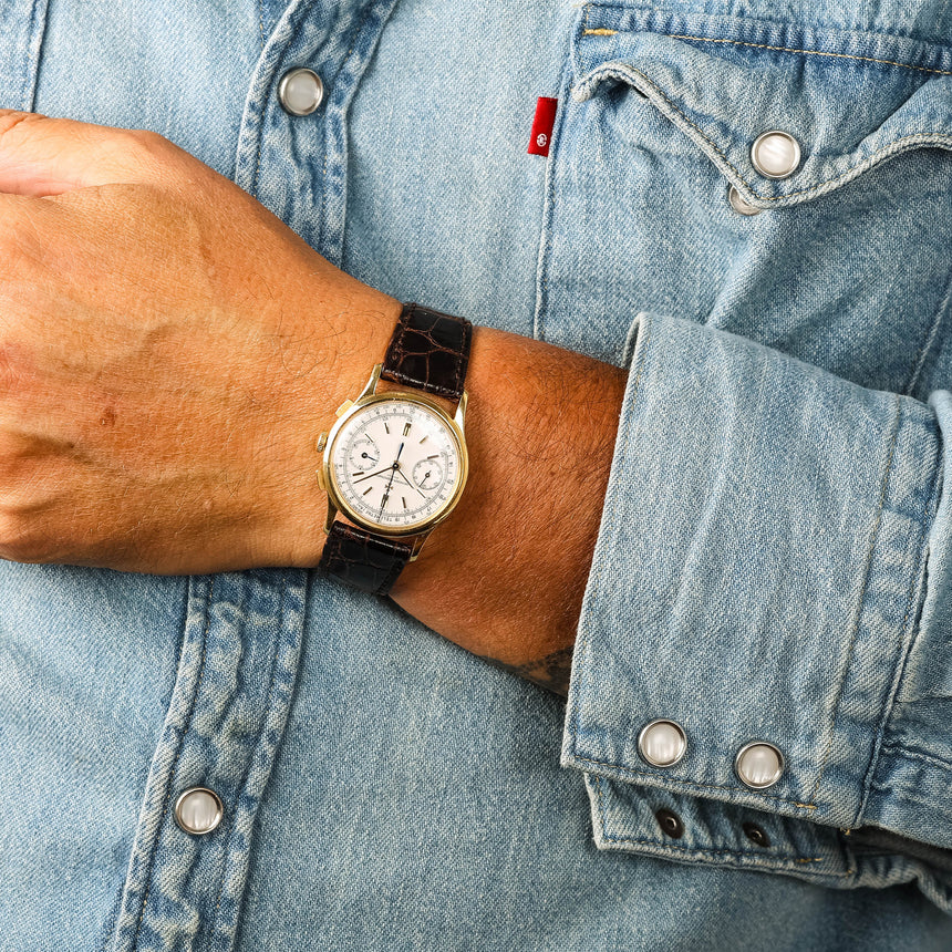 1962 Vacheron Constantin chronograph, ref 4072 : Full set & Extrait & 2024 VC Service